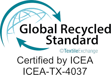 Global Recycled Standard · Certified by ICEA ICEA-TX-4037