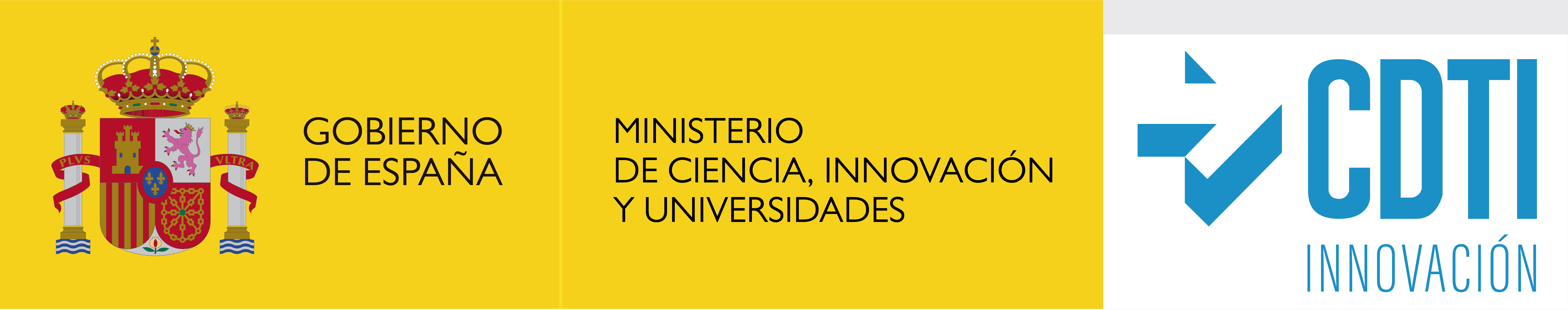 Gobierno de España · Ministerio de Ciencia, Innovación y Universidades · CDTI Innovación